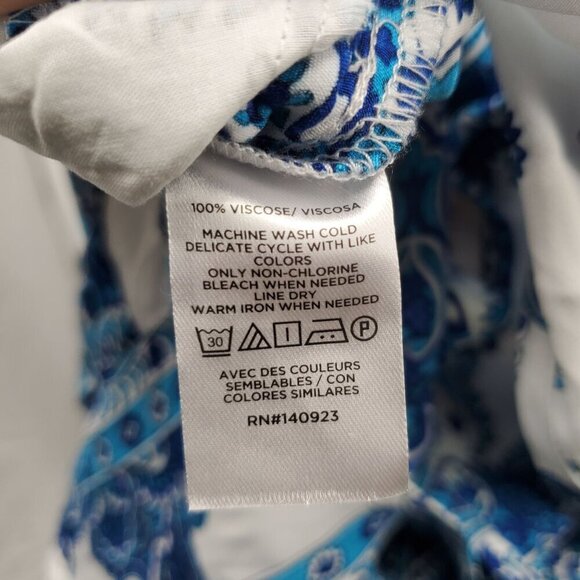 Loft Paisley Keyhole Wide Leg Jumpsuit Women Size Small NWT Summer Cruise - Picture 9 of 16